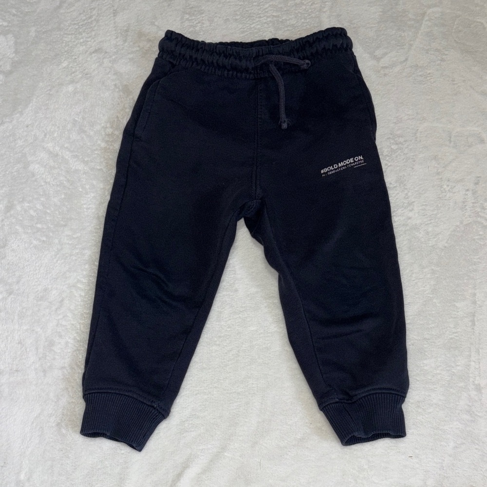 Zara Kids navy Jogger Pants with Drawstring 18-24 months